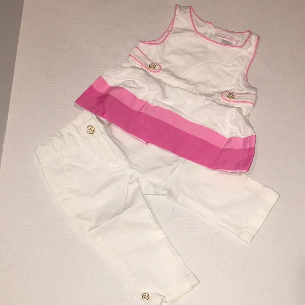Janie And Jack Blouse And Pants Matching Set For Baby Girl | 18-24 Months